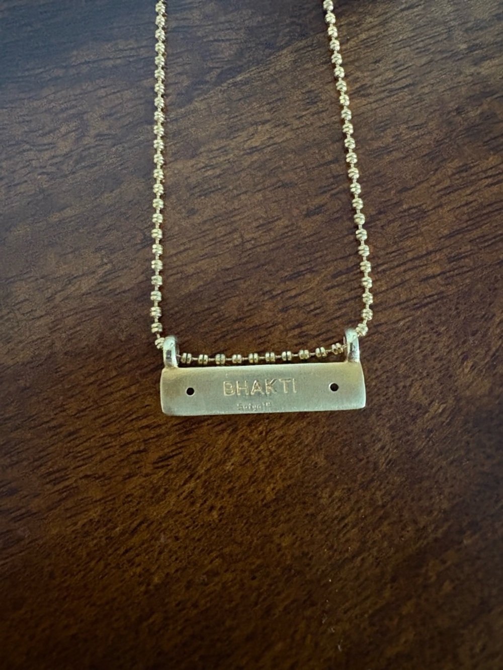 Satya Pure Devotion Bhakti Floral Bar Necklace - Picture 2 of 3